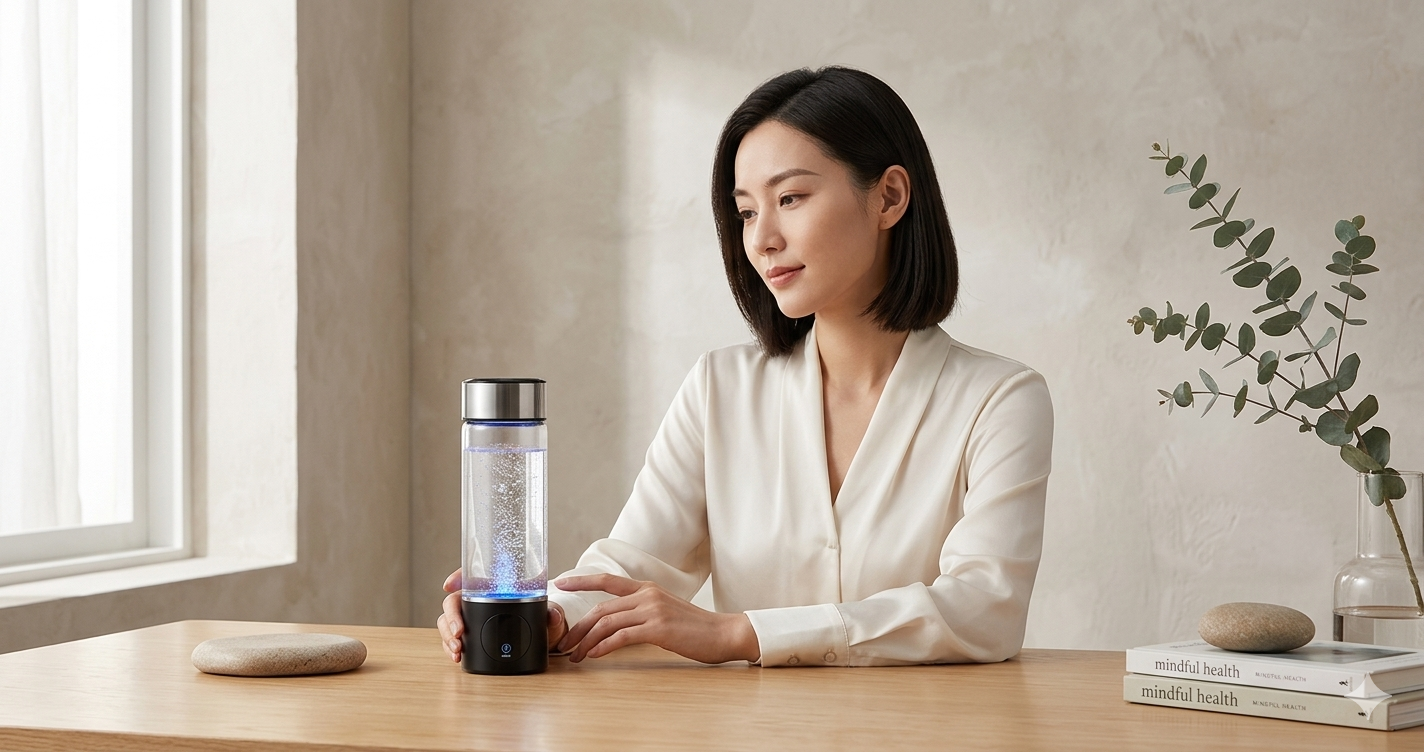 Premium Hydrogen-Rich Water Bottle - Advanced Electrolysis Technology